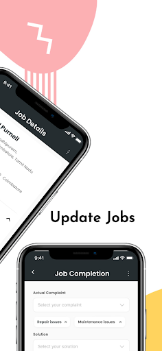 Unoservice Field Service App Screen 3