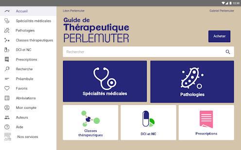 Guide de Thérapeutique لقطة شاشة