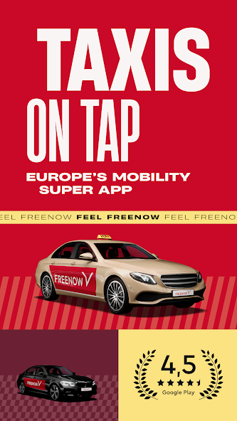 FREENOW - Taxi and more UI shots 1