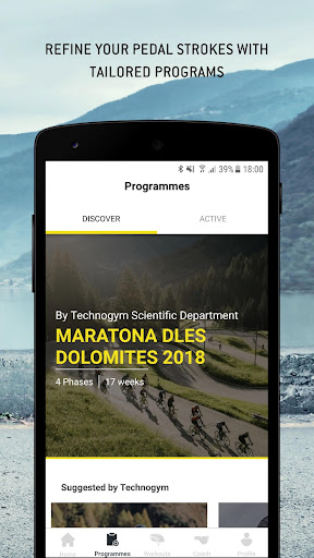Screenshot of MYCYCLING