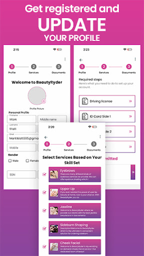 BeautyRyder Beautician Screen 3