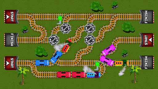 Train Track Maze Puzzle Game