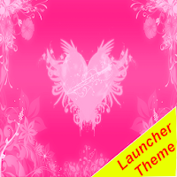 Hearts pink Theme GO Launcher