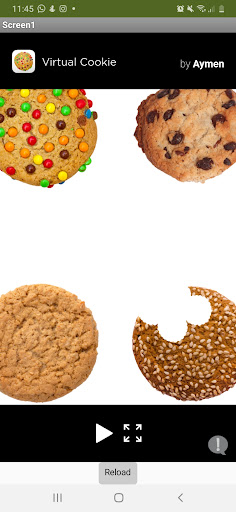 Android application Virtual Cookie screenshort
