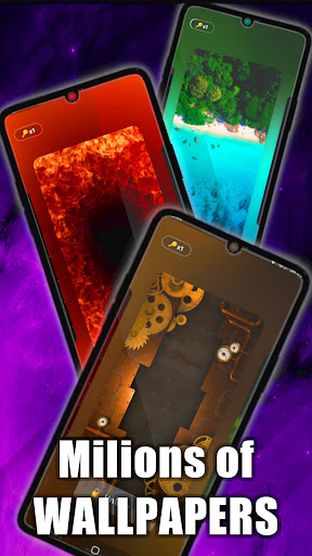 Abstract Purple Live Wallpaper Screen 2