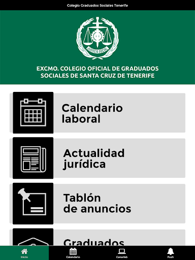 Colegio Graduados Sociales TF Screen 3
