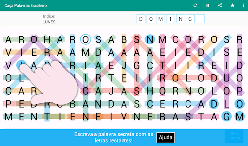 Caça Palavras: Portuguese Puzzle Game – Letras Grandes