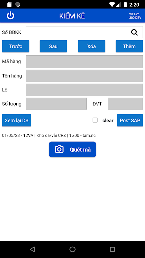 TTF Kiểm Kê Screen 3