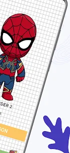 Baixar e jogar Como desenhar o Homem-Aranha no PC com MuMu Player