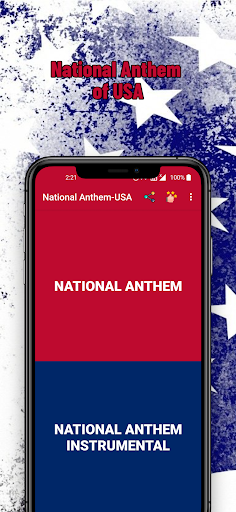 Android application American National Anthem screenshort
