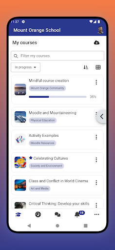Android application Open-LMS screenshort