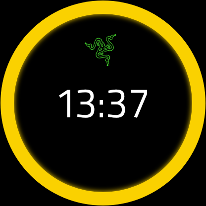 Android application Razer Chroma Watch Face screenshort