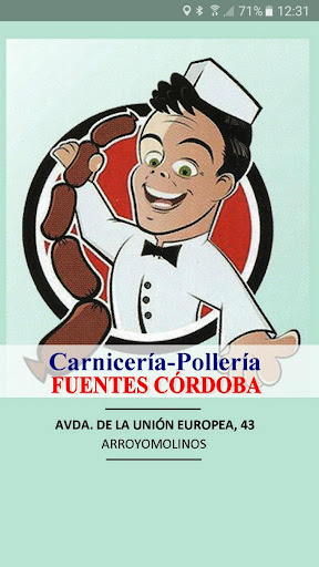Android application Carnicería Fuentes Córdoba screenshort