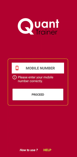 Android application Quanttrainer screenshort