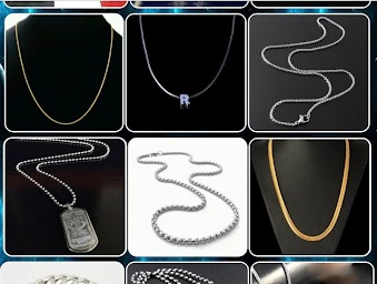 male necklace model