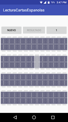 Android application Lectura de Cartas Españolas screenshort