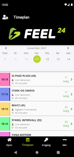 Android application Feel24 screenshort