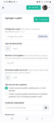 Omliveshop Screen 2