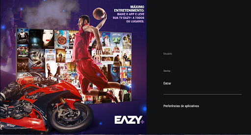 Android application Eazy+ TV screenshort