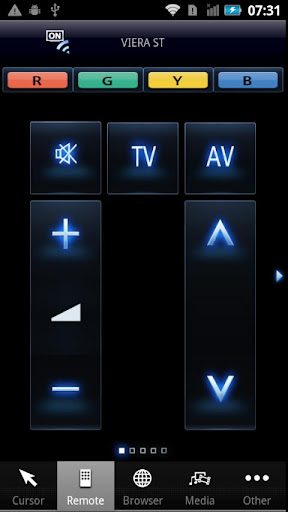 Panasonic TV Remote Screen 2