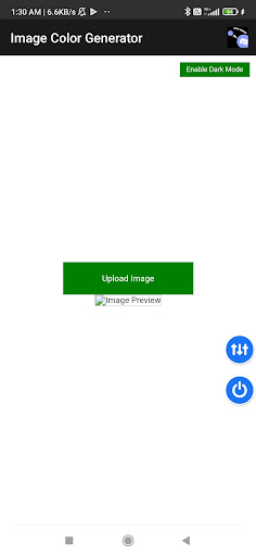 Android application Image Color Detector screenshort