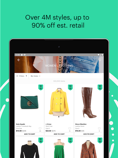 Screenshot of thredUP: Online Thrift Store