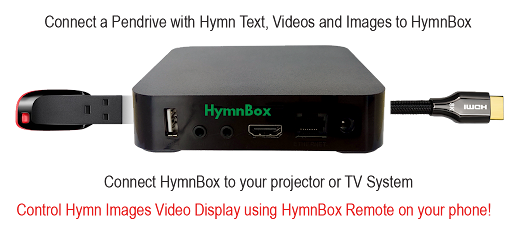 HymnBox Church Display Remote