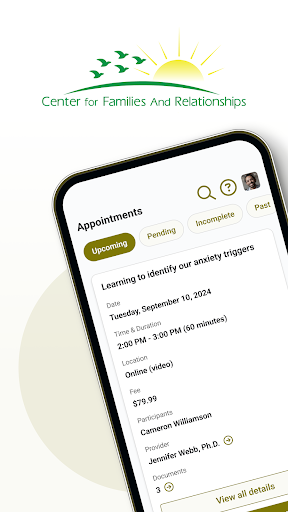 Android application CFAR Portal screenshort