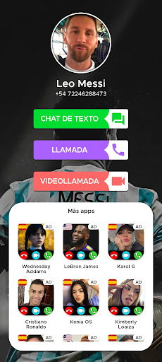 Videollamada Leo Messi Español 9.0 screenshots 1