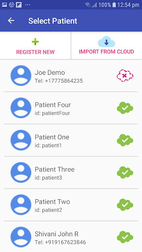 Android application Wound Screener screenshort