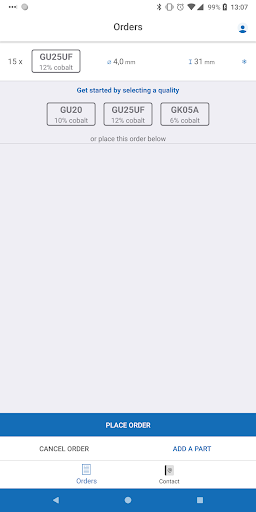 GSE Quick Order Screen 3