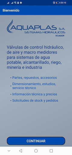 Android application Aquaplas screenshort