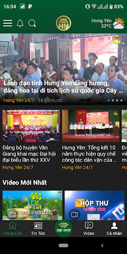 Android application Hungyentv Go screenshort