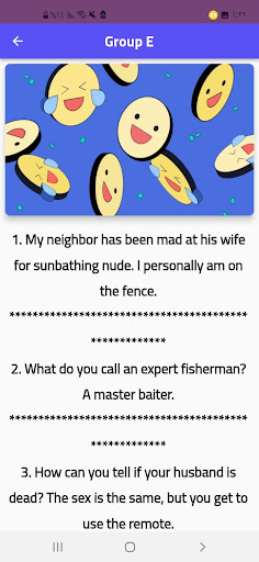Joke of the Day Screen 2