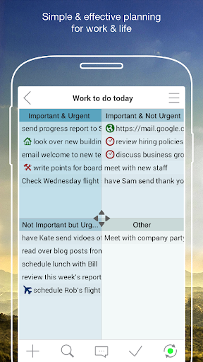 Screenshot of Priority Matrix Eisenhower App