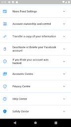 For Quick Settings on Facebook