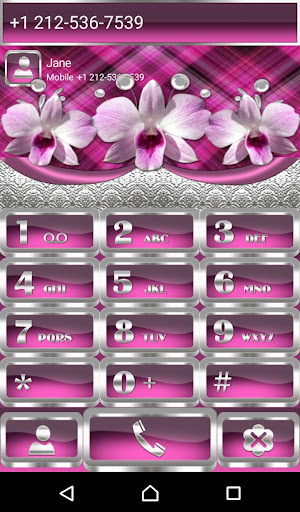 Android application Orchids Dialer theme screenshort
