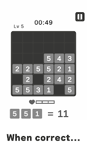 Sum Match3: Math Puzzle Game