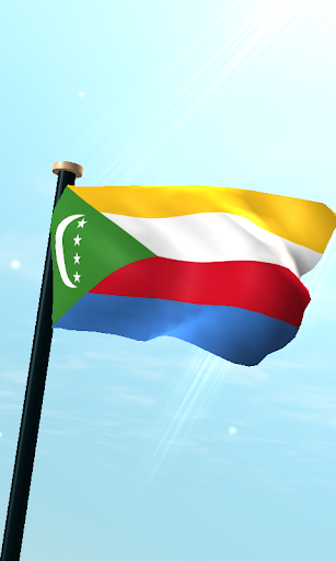 Android application Comoros Flag 3D Live Wallpaper screenshort