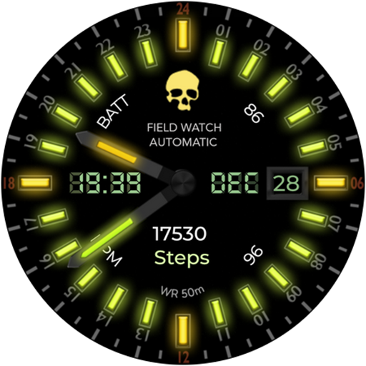 24H ONLY Analog WF Wear OS 4+ Logo