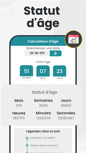 Calculateur dâge & Rappel Screen 3