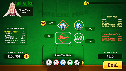 Triple Card Poker 1.4 screenshots 3