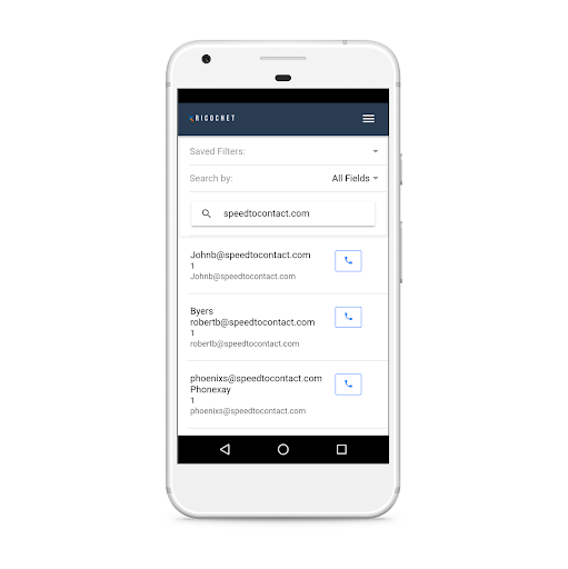Ricochet360 Mobile CRM Screen 3