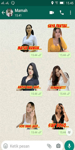 Android application Stiker WA Lucu Kocak Keren screenshort