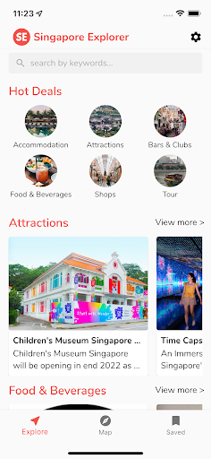 Android application Sing Explorer screenshort