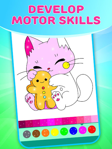 Flower Magic Color-kids coloring book with animals 3.9 screenshots 1