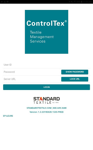 Android application ControlTex® Data Entry screenshort