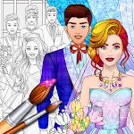 Cover Image of Unduh Wedding Coloring Dress Up Games for Girls 1 APK