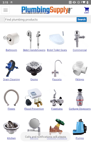 Android application Plumbing Supply screenshort