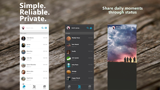 Android application Happy Chat screenshort